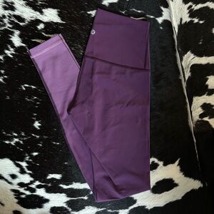 Lululemon Wonder Under Hi-Rise Ombré Leggings in Purple/Darkest Magenta, Size 6